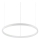 Ideal Lux - Світлодіодна підвісна люстра ORACLE SLIM LED/32W/230V 3000K діаметр 50 см білий