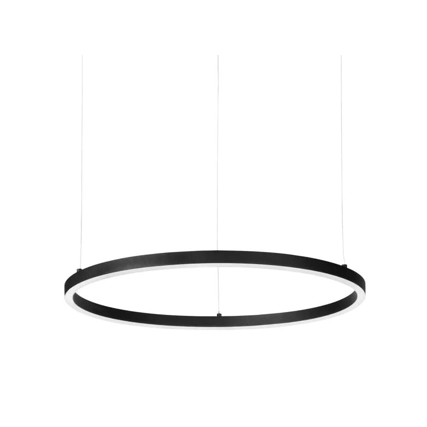 Ideal Lux - Світлодіодна підвісна люстра ORACLE SLIM LED/32W/230V 3000K діаметр 50 см чорний