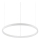 Ideal Lux - Світлодіодна підвісна люстра ORACLE SLIM LED/32W/230V 4000K діаметр 50 см білий