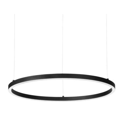 Ideal Lux - Світлодіодна підвісна люстра з регулюванням яскравості ORACLE SLIM LED/39W/230V 3000K діаметр 70 см чорний
