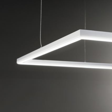 Ideal Lux - Світлодіодна підвісна люстра ORACLE SLIM LED/53W/230V 3000K 90x90 см білий