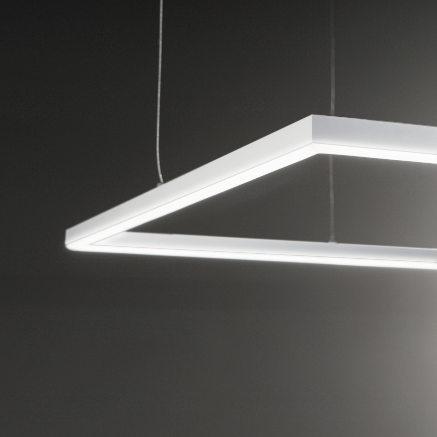 Ideal Lux - Світлодіодна підвісна люстра ORACLE SLIM LED/53W/230V 3000K 90x90 см білий