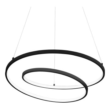 Ideal Lux - Світлодіодна підвісна люстра OZ LED/47W/230V діаметр 60 см CRI 90 чорний