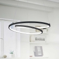 Ideal Lux - Світлодіодна підвісна люстра OZ LED/52W/230V діаметр 80 см CRI 90 чорний