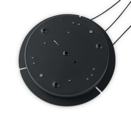 Ideal Lux - Світлодіодна підвісна люстра OZ LED/52W/230V діаметр 80 см CRI 90 чорний