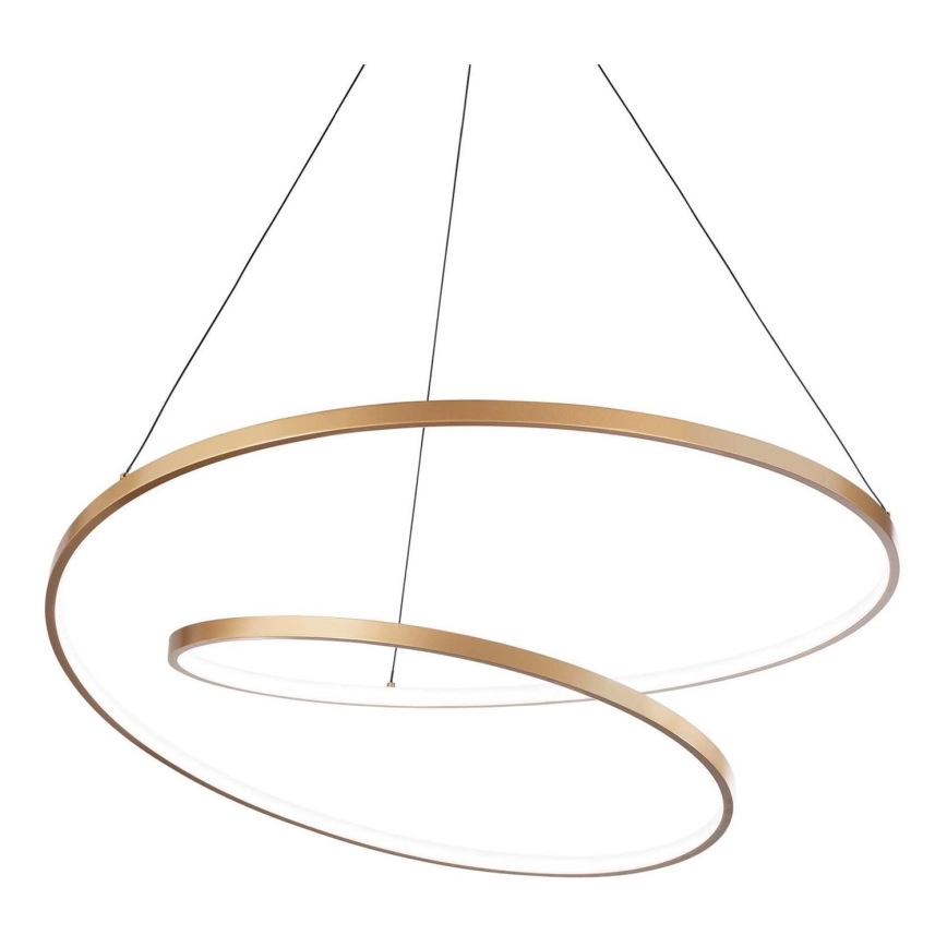 Ideal Lux - Світлодіодна підвісна люстра OZ LED/52W/230V діаметр 80 см CRI 90 золотий