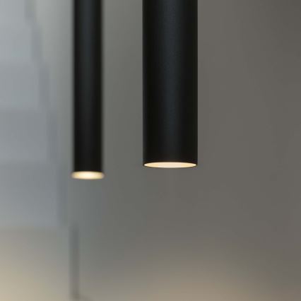 Ideal Lux - Світлодіодна підвісна люстра ULTRATHIN LED/11,5W/230V CRI 90 чорний