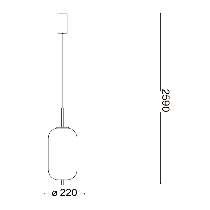 Ideal Lux - Світлодіодна підвісна люстра UMILE LED/20W/230V діаметр 22 см CRI 90 латунь/білий