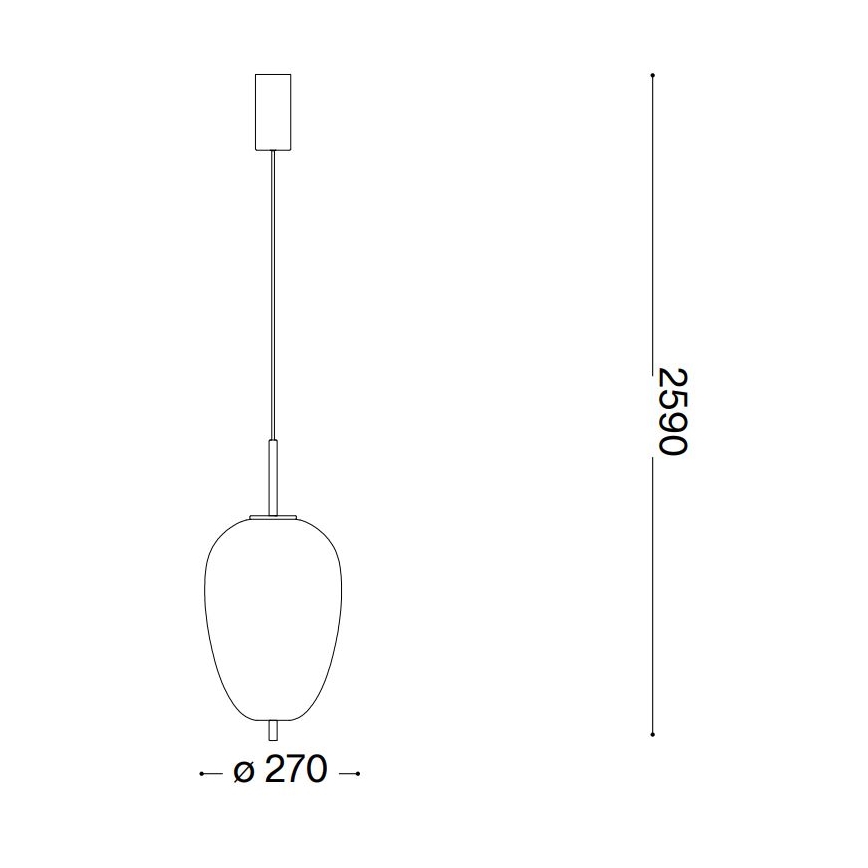 Ideal Lux - Світлодіодна підвісна люстра UMILE LED/20W/230V діаметр 27 см CRI 90 латунь/білий