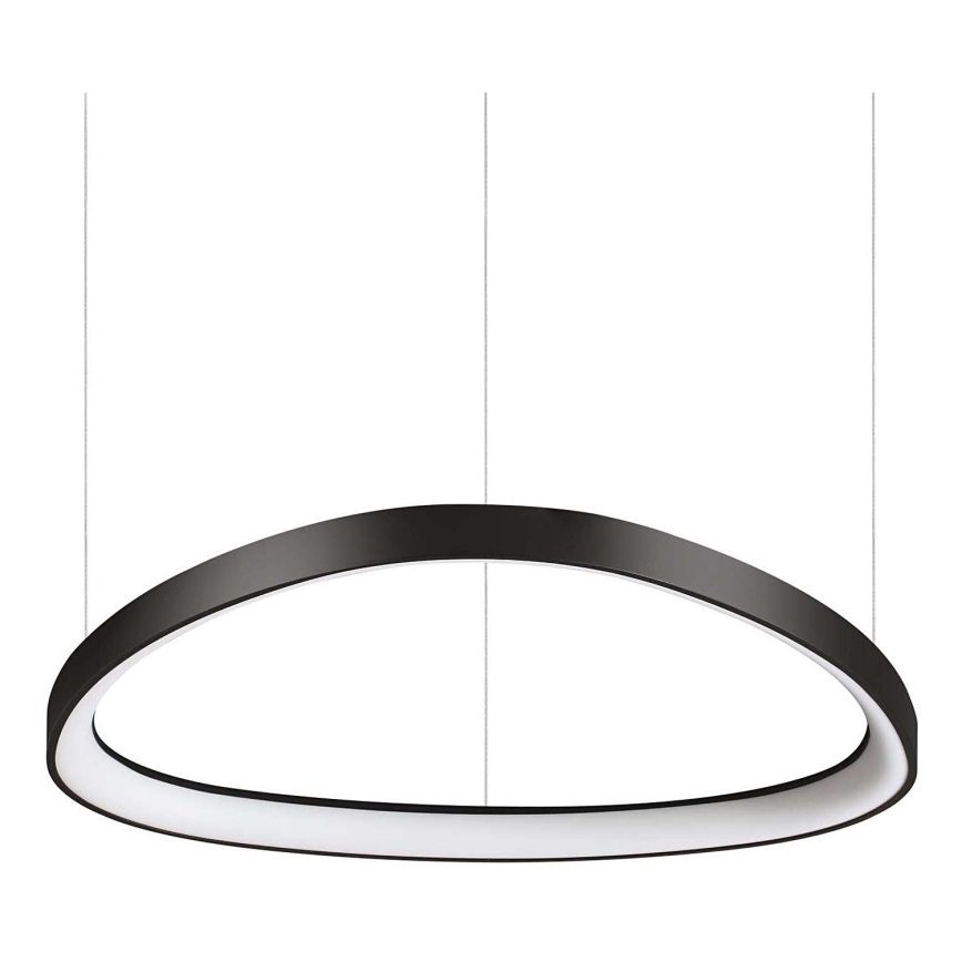 Ideal Lux - Світлодіодна підвісна люстра з регулюванням яскравості GEMINI LED/48W/230V діаметр 61 см CRI 90 чорний