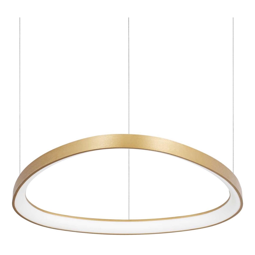 Ideal Lux - Світлодіодна підвісна люстра з регулюванням яскравості GEMINI LED/48W/230V діаметр 61 см CRI 90 золотий