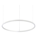 Ideal Lux - Світлодіодна підвісна люстра з регулюванням яскравості ORACLE SLIM LED/39W/230V 3000K діаметр 70 см білий