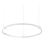 Ideal Lux - Світлодіодна підвісна люстра з регулюванням яскравості ORACLE SLIM LED/40W/230V 4000K діаметр 70 см CRI 90 білий