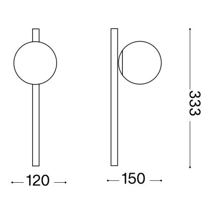 Ideal Lux - Світлодіодний настінний світильник BINOMIO 1xG9/3W/230V білий