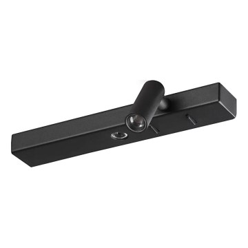 Ideal Lux - Світлодіодний настінний світильник BONNE 2xLED/6,5W/230V CRI 90 чорний