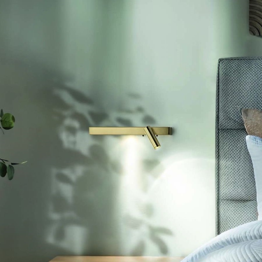 Ideal Lux - Світлодіодний настінний світильник BONNE 2xLED/6,5W/230V CRI 90 золотий