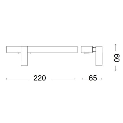 Ideal Lux - Світлодіодний настінний світильник BONNE LED/6,5W/230V CRI 90 глянцевий хром