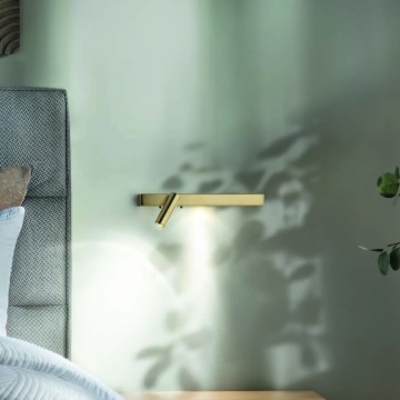 Ideal Lux - Світлодіодний настінний світильник BONNE LED/6,5W/230V CRI 90 золотий