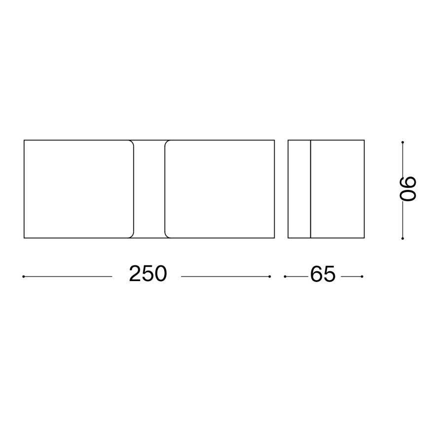 Ideal Lux - Світлодіодний настінний світильник CLIP 2xG9/3W/230V коричневий