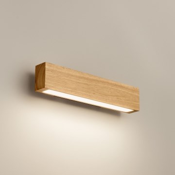 Ideal Lux - Світлодіодний настінний світильник CRAFT LED/12W/230V CRI 90 бук