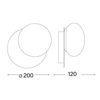 Ideal Lux - Світлодіодний настінний світильник NINFEA 1xGX53/9W/230V білий