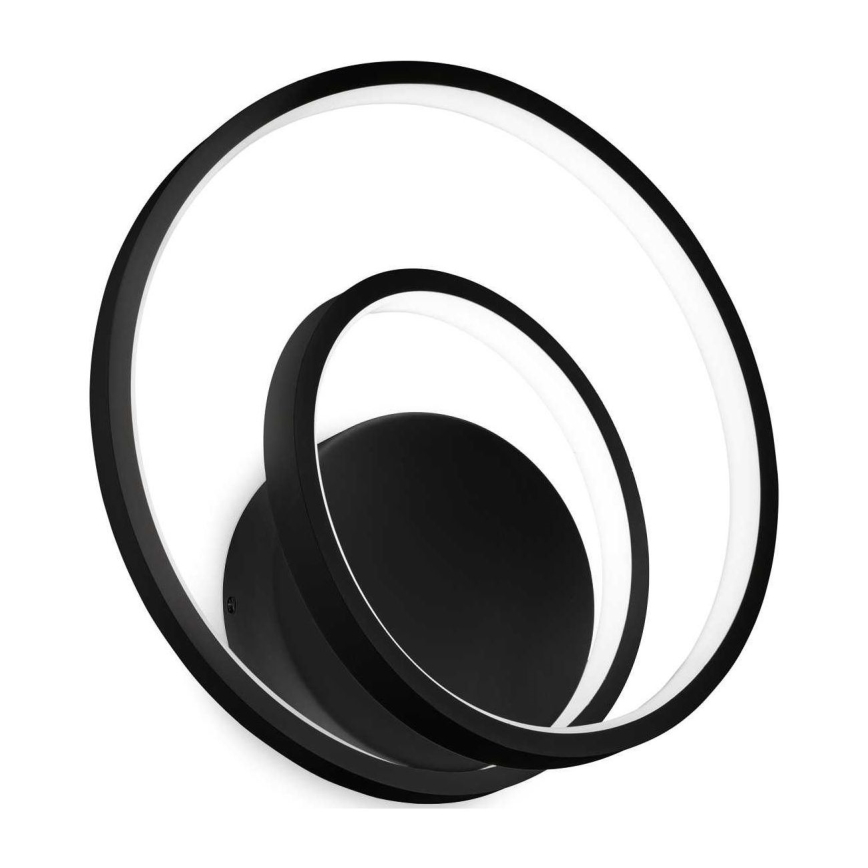 Ideal Lux - Світлодіодний настінний світильник OZ LED/26W/230V CRI 90 чорний