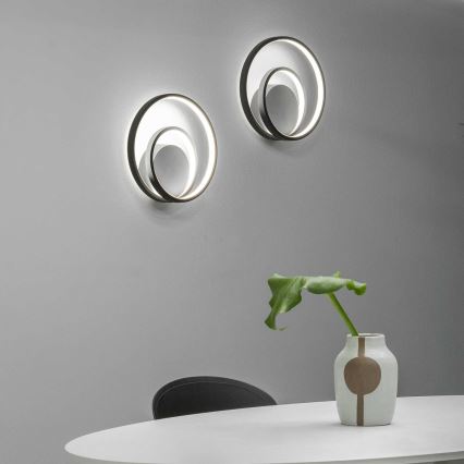 Ideal Lux - Світлодіодний настінний світильник OZ LED/26W/230V CRI 90 чорний