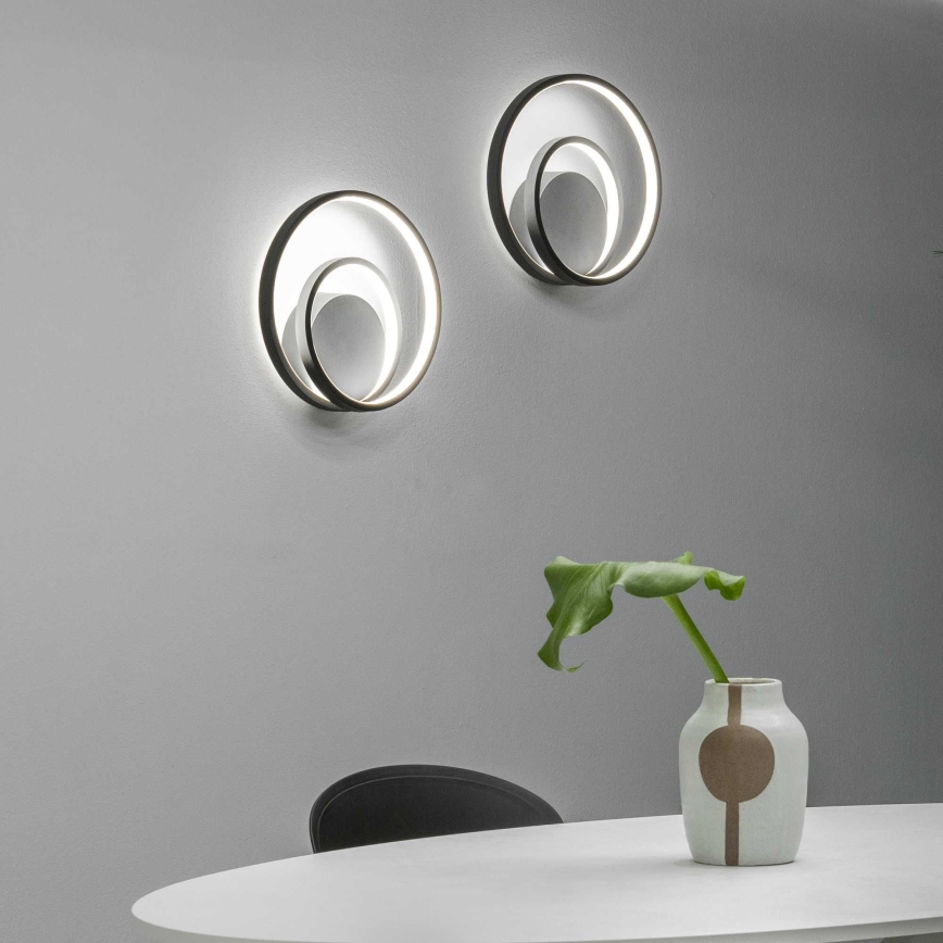 Ideal Lux - Світлодіодний настінний світильник OZ LED/26W/230V CRI 90 чорний