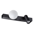 Ideal Lux - Світлодіодний настінний світильник PING PONG 2xLED/3W/230V CRI 90 чорний
