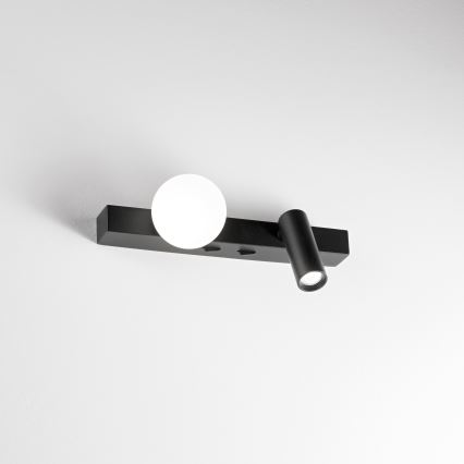 Ideal Lux - Світлодіодний настінний світильник PING PONG 2xLED/3W/230V CRI 90 чорний