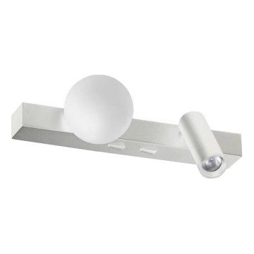 Ideal Lux - Світлодіодний настінний світильник PING PONG 2xLED/3W/230V CRI 90 матовий хром