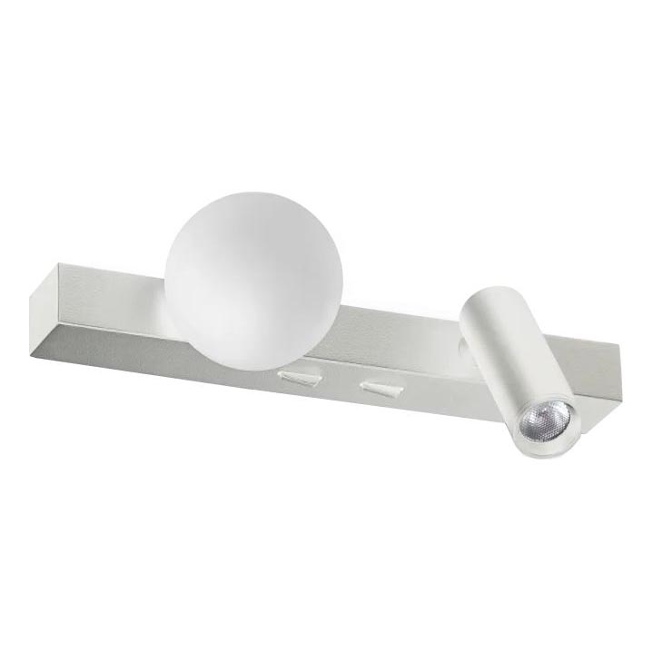 Ideal Lux - Світлодіодний настінний світильник PING PONG 2xLED/3W/230V CRI 90 матовий хром
