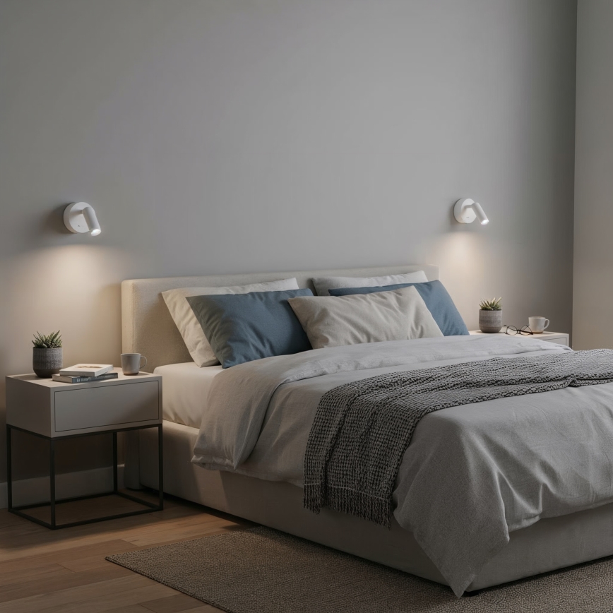 Ideal Lux - Світлодіодний настінний точковий світильник BEAN LED/3W/230V CRI 90 білий