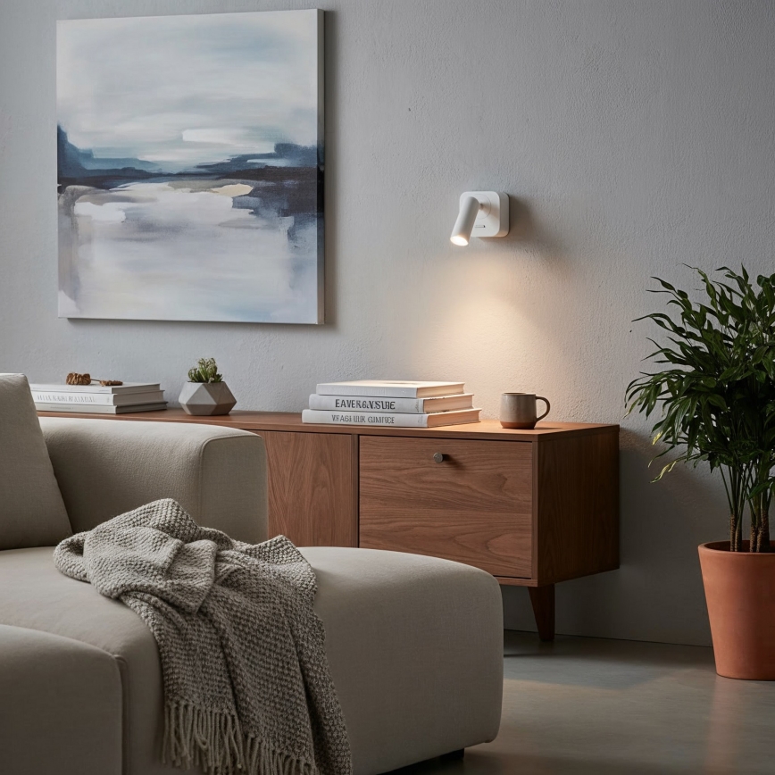 Ideal Lux - Світлодіодний настінний точковий світильник BEAN LED/3W/230V CRI 90 білий