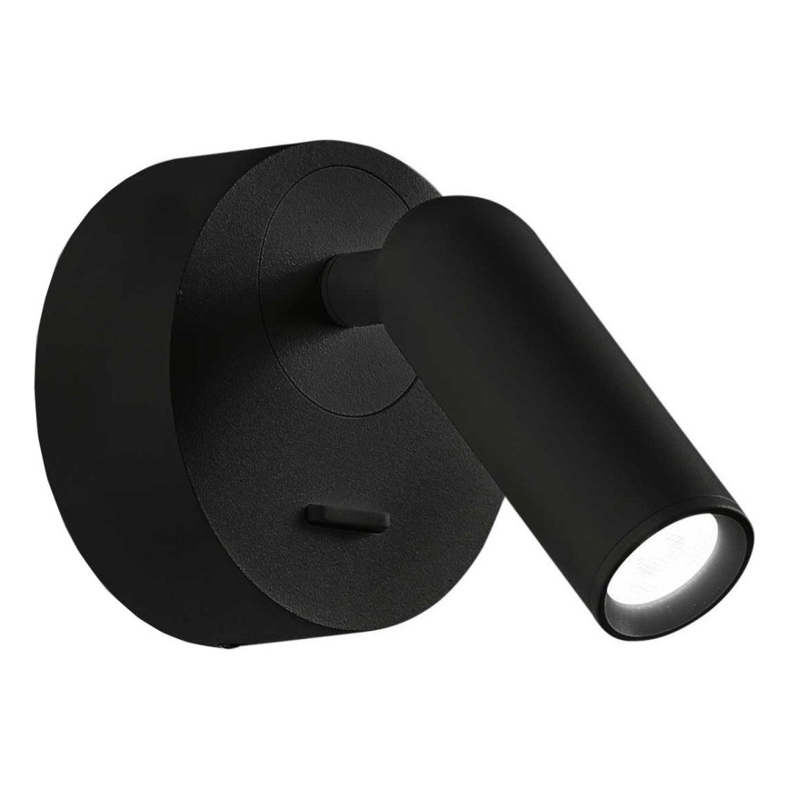 Ideal Lux - Світлодіодний настінний точковий світильник BEAN LED/3W/230V CRI 90 чорний