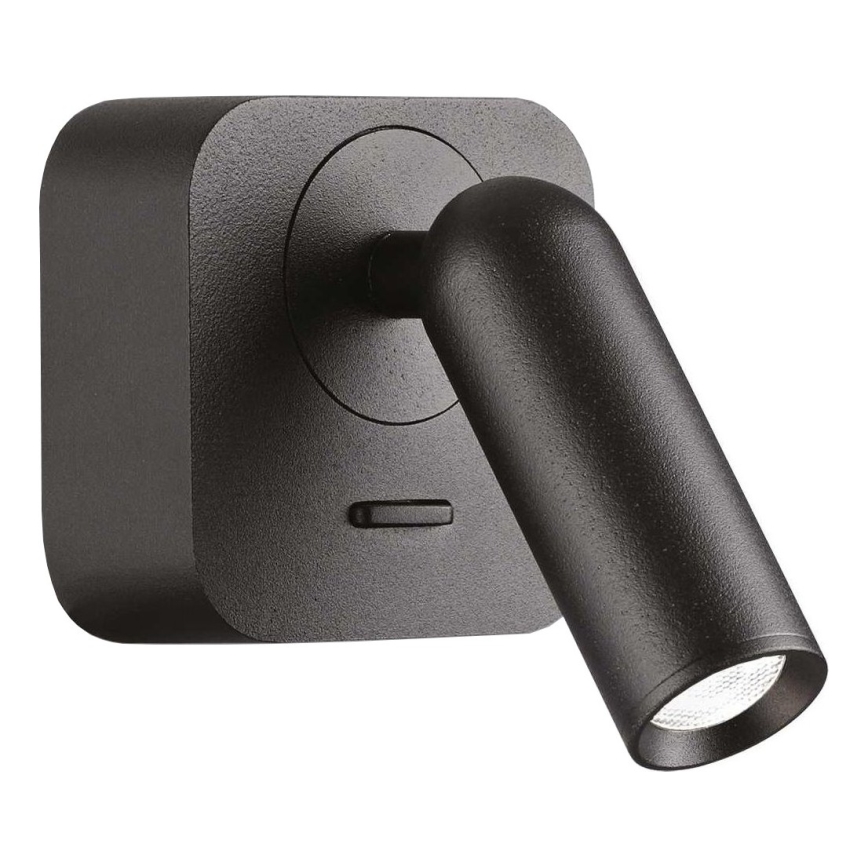 Ideal Lux - Світлодіодний настінний точковий світильник BEAN LED/3W/230V CRI 90 чорний