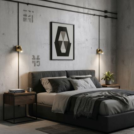 Ideal Lux - Світлодіодний настінний точковий світильник BEAN LED/3W/230V CRI 90 золотий