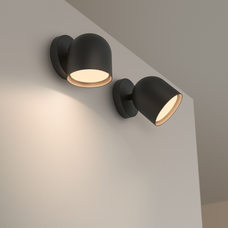 Ideal Lux - Світлодіодний настінний точковий світильник DODO 1xGX53/9W/230V чорний