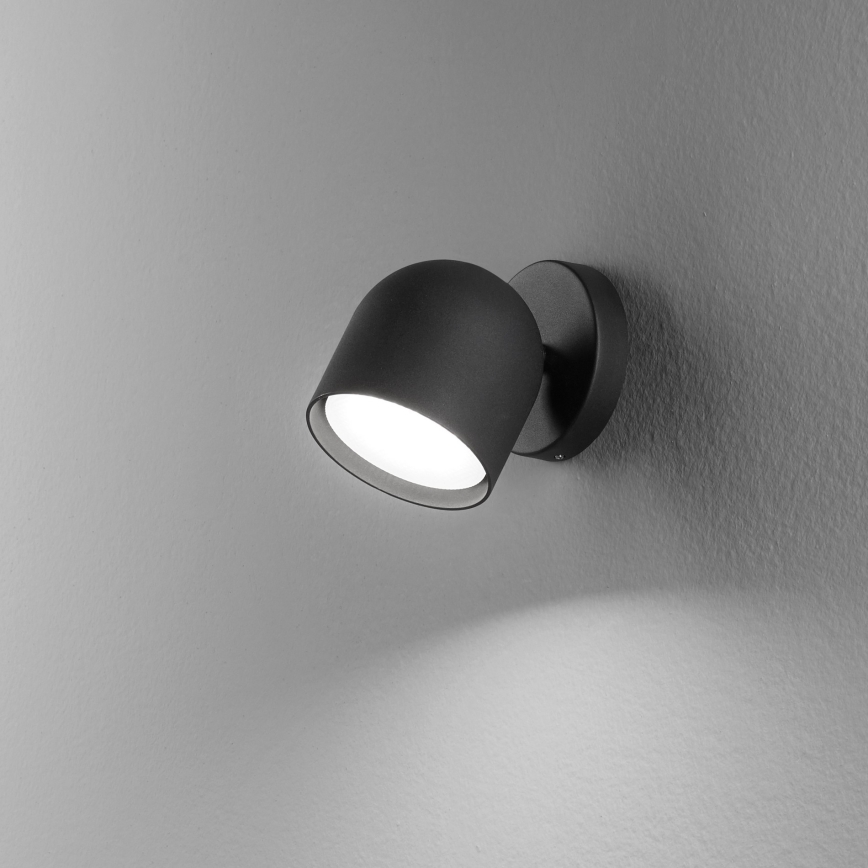 Ideal Lux - Світлодіодний настінний точковий світильник DODO 1xGX53/9W/230V чорний