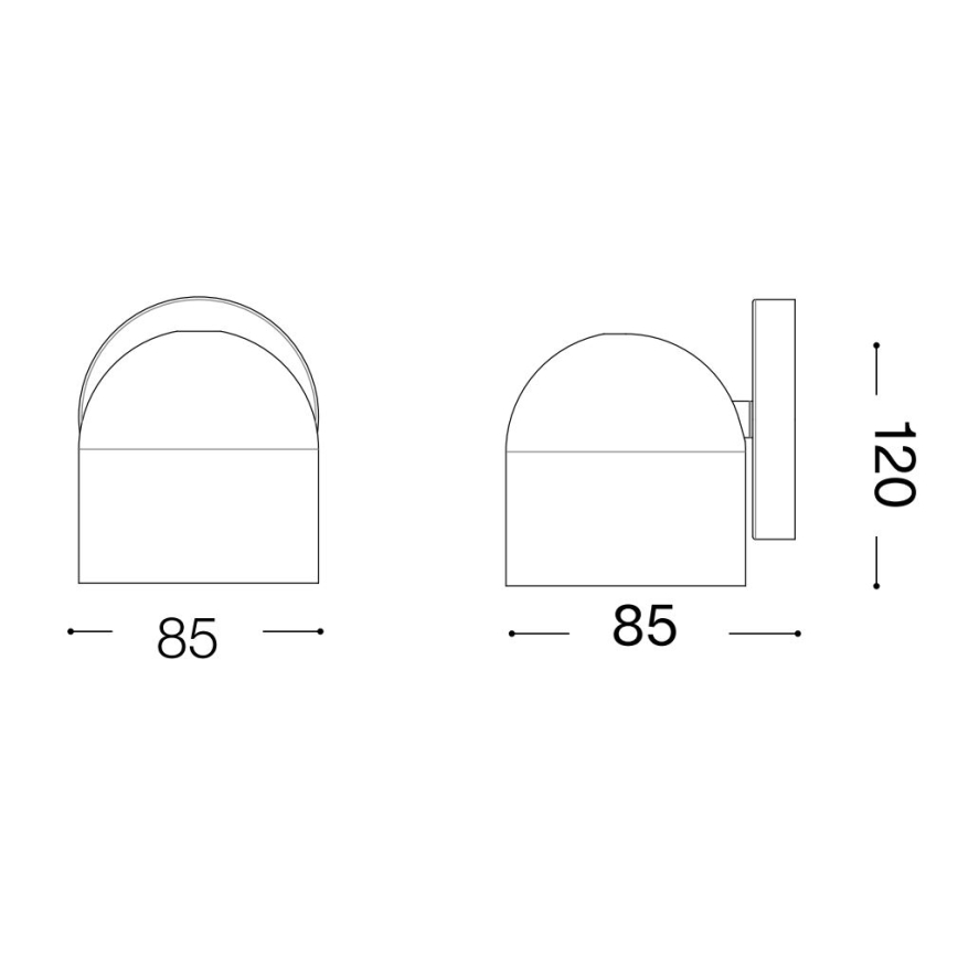 Ideal Lux - Світлодіодний настінний точковий світильник DODO 1xGX53/9W/230V латунь