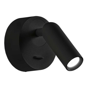 Ideal Lux - Світлодіодний настінний точковий світильник BEAN LED/3W/230V CRI 90 чорний