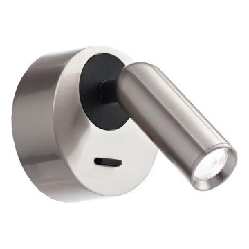 Ideal Lux - Світлодіодний настінний точковий світильник BEAN LED/3W/230V CRI 90 глянцевий хром