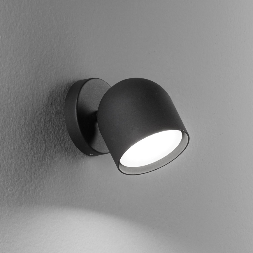 Ideal Lux - Світлодіодний настінний точковий світильник DODO 1xGX53/9W/230V чорний