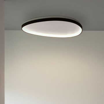Ideal Lux - Світлодіодний стельовий світильник з регулюванням яскравості GEMINI LED/28W/230V діаметр 61 см CRI 90 чорний
