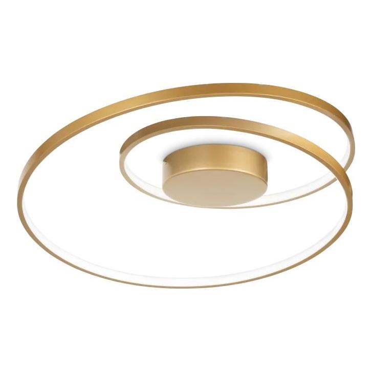 Ideal Lux - Світлодіодний стельовий світильник з регулюванням яскравості OZ LED/48W/230V діаметр 60 см CRI 90 золотий