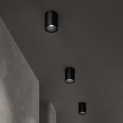 Ideal Lux - Світлодіодний точковий світильник NITRO LED/10W/230V діаметр 8 см CRI 90 чорний