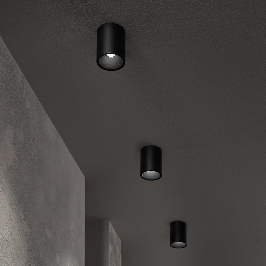 Ideal Lux - Світлодіодний точковий світильник NITRO LED/10W/230V діаметр 8 см CRI 90 чорний