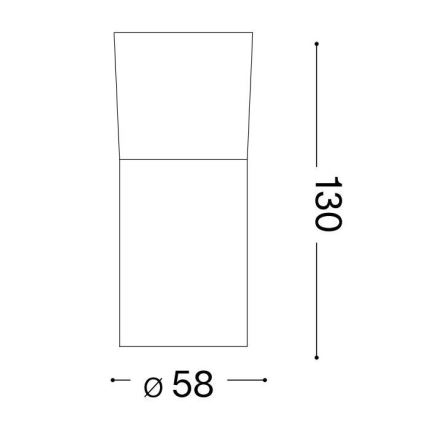 Ideal Lux - Світлодіодний точковий світильник TOBY 1xGU10/7W/230V CRI 90 білий
