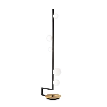 Ideal Lux - Світлодіодний торшер BIRDS 5xG9/3W/230V чорний/золотий