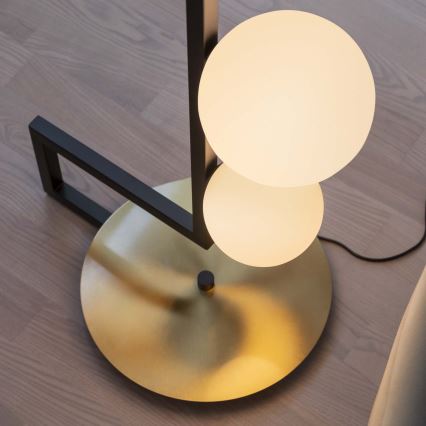Ideal Lux - Світлодіодний торшер BIRDS 5xG9/3W/230V чорний/золотий